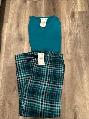 Super Cute Long Tall Sally Matching Pajama Set 10-12 14-16 Tall 36” Inseam